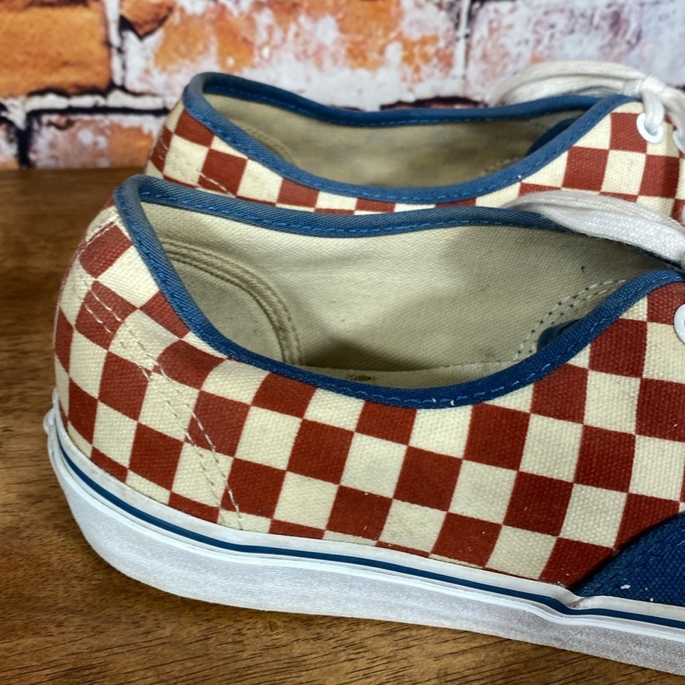 Vans Blue and Red Checkered Sneakers - Picture 3 of 13